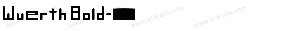 Wuerth Bold字体转换